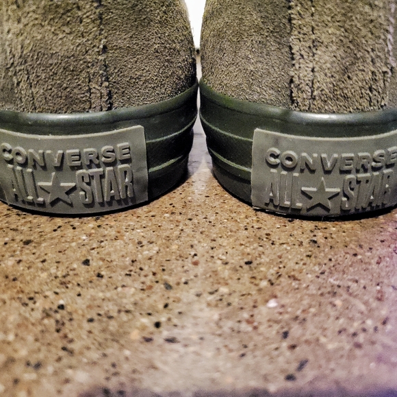 Rare all green suede Converse All Star - Picture 2 of 3